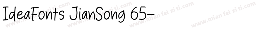 IdeaFonts JianSong 65字体转换